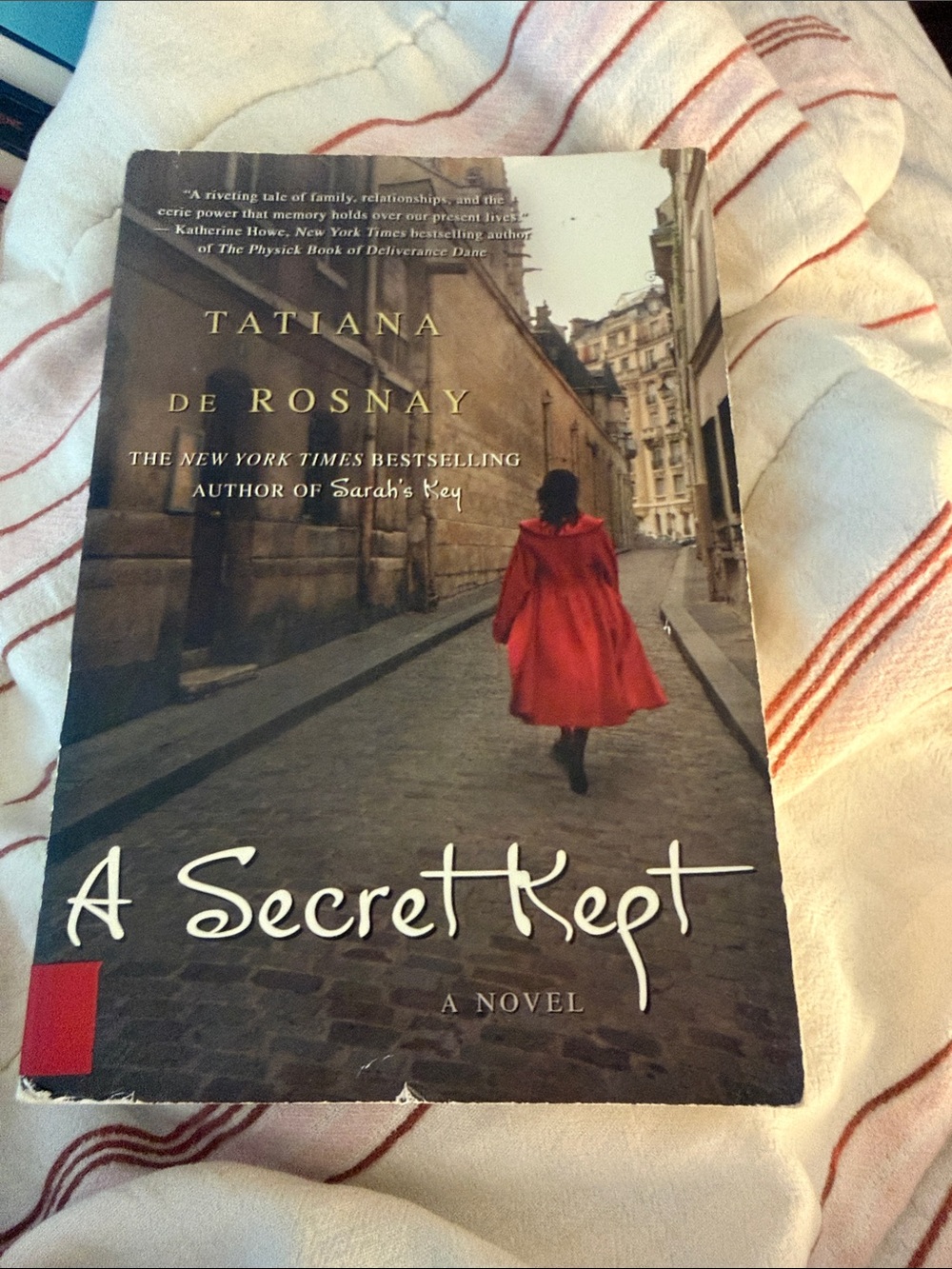 A Secret Kept by Tatiana de Rosnay — Red Cloak Cover
